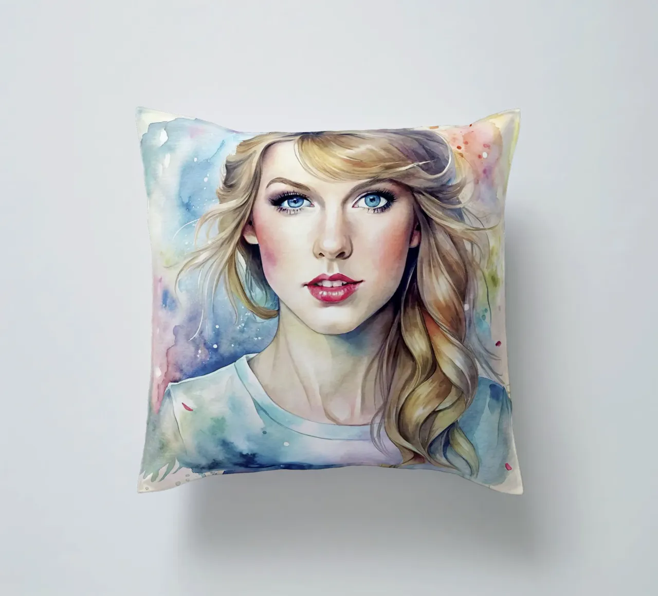 Taylor Swift in acquerello cuscino da ARTVI-SHOP