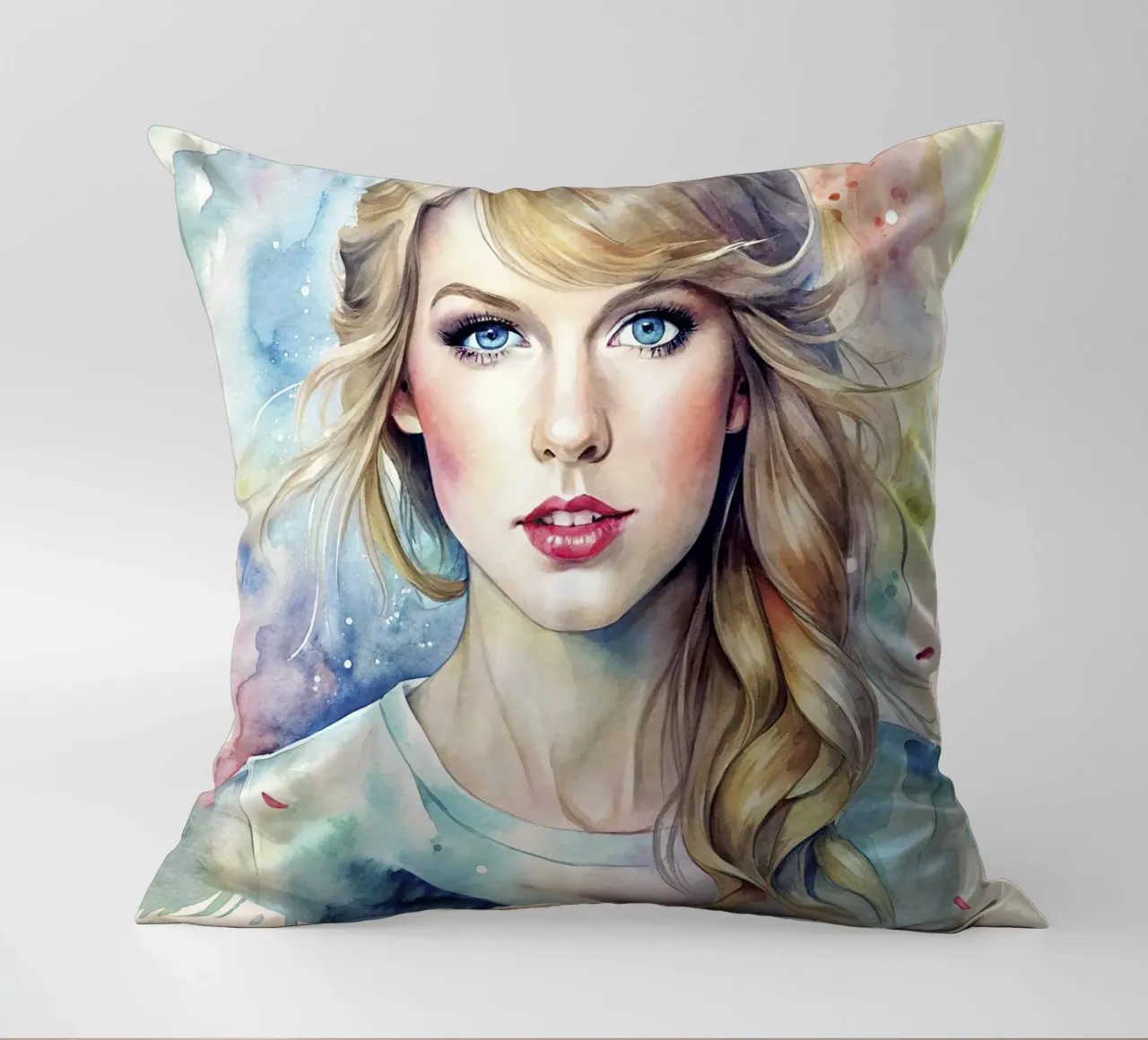 Taylor Swift in acquerello cuscino da ARTVI-SHOP