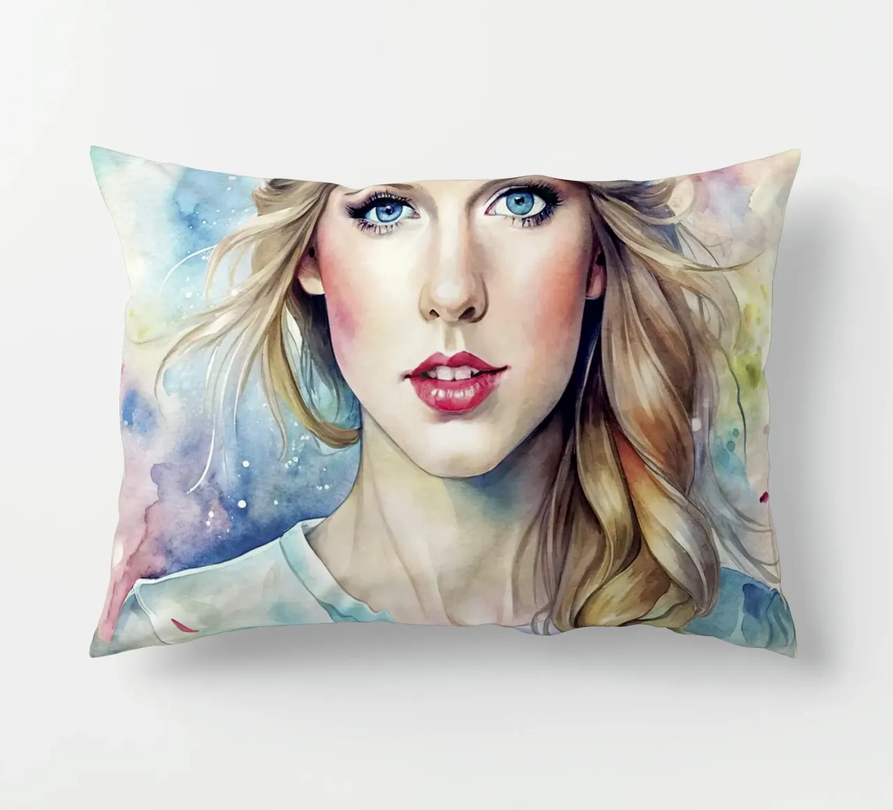 Taylor Swift in acquerello cuscino da ARTVI-SHOP