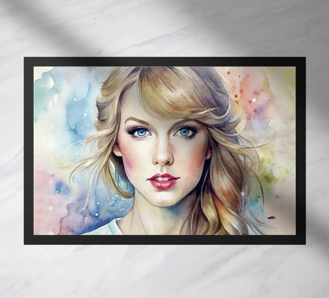 Taylor Swift in acquerello zerbino da 🎁 NOBELART