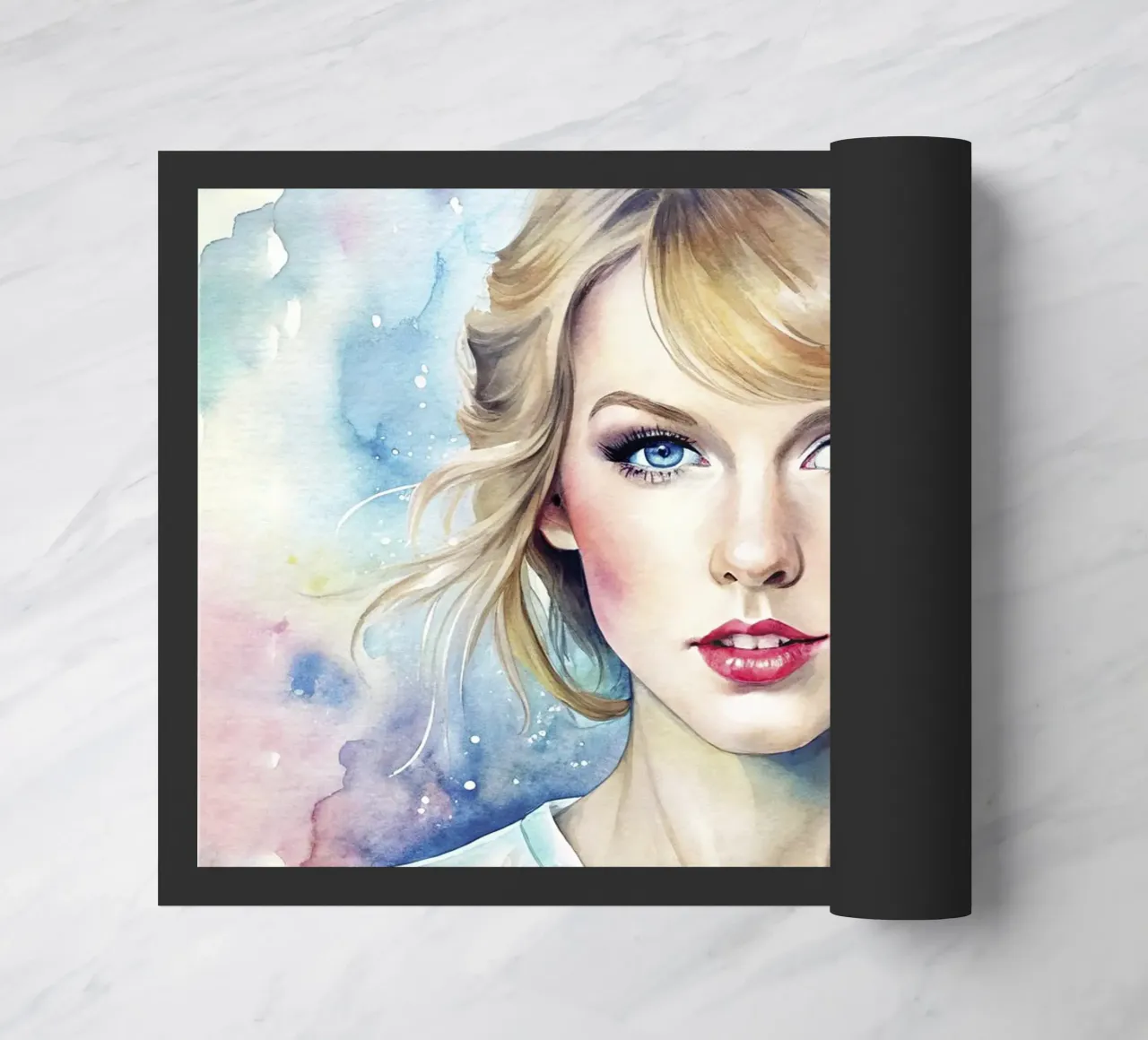 Taylor Swift in acquerello zerbino da 🎁 NOBELART
