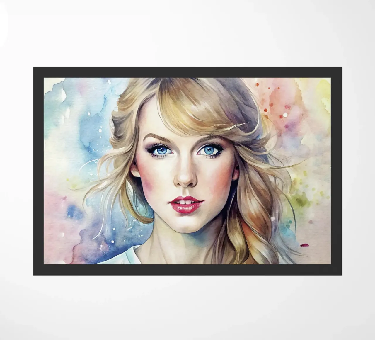 Taylor Swift in acquerello zerbino da 🎁 NOBELART