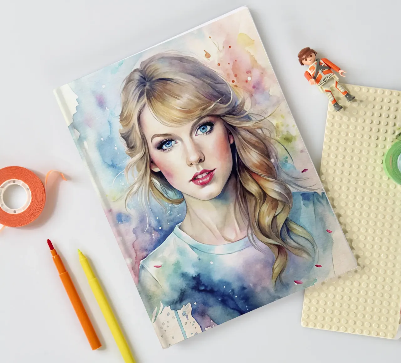 Taylor Swift in acquerello diario da ARTVI-SHOP