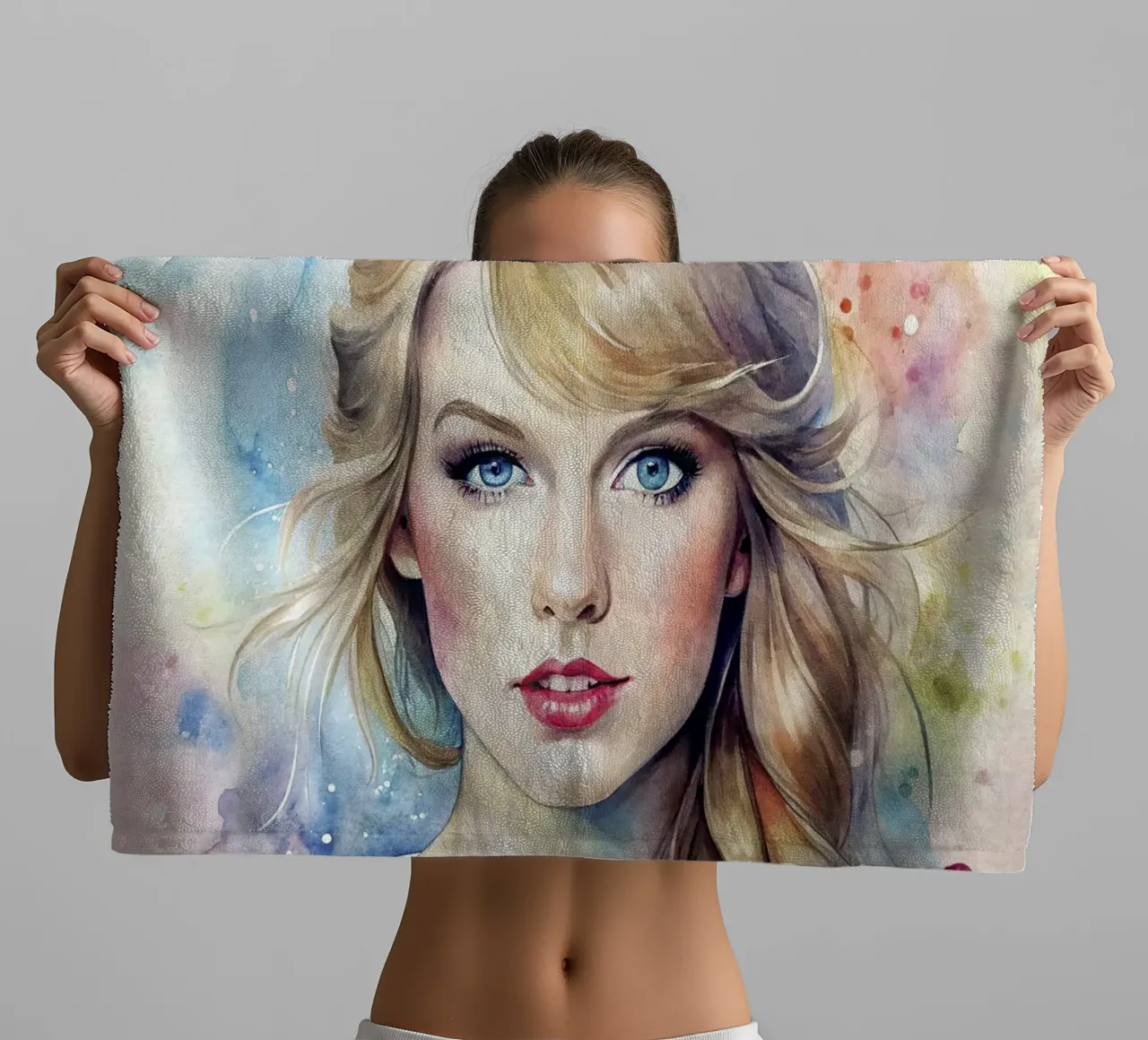 Taylor Swift in acquerello asciugamano da bagno da ARTVI-SHOP