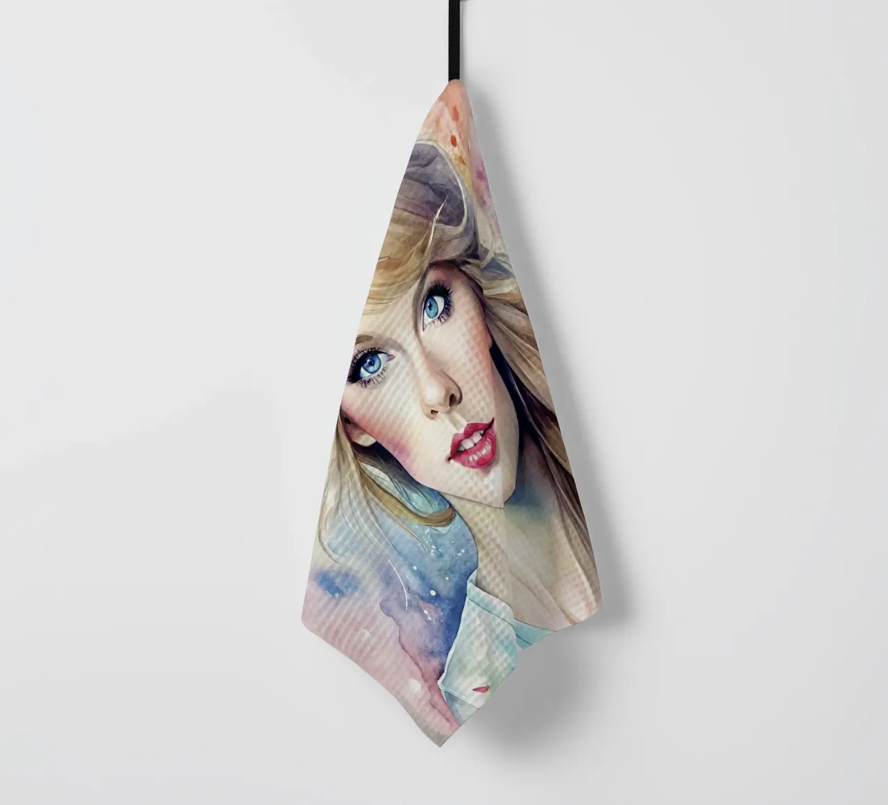 Taylor Swift in acquerello canovaccio da cucina da 🎁 NOBELART