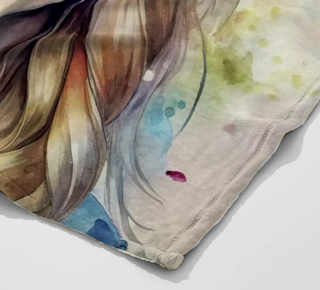 Taylor Swift in acquerello coperta in pile da 🎁 NOBELART