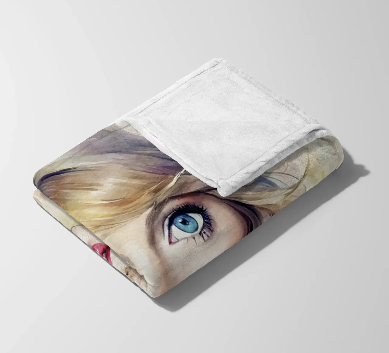 Taylor Swift in acquerello coperta in pile da 🎁 NOBELART