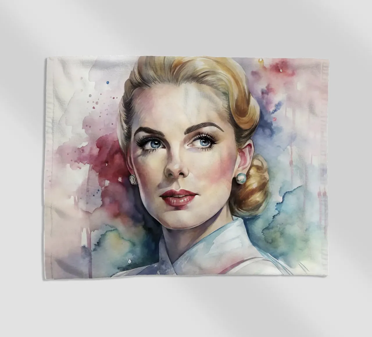 Grace Kelly in acquerello telo mare da 🎁 ARTVI-SHOP