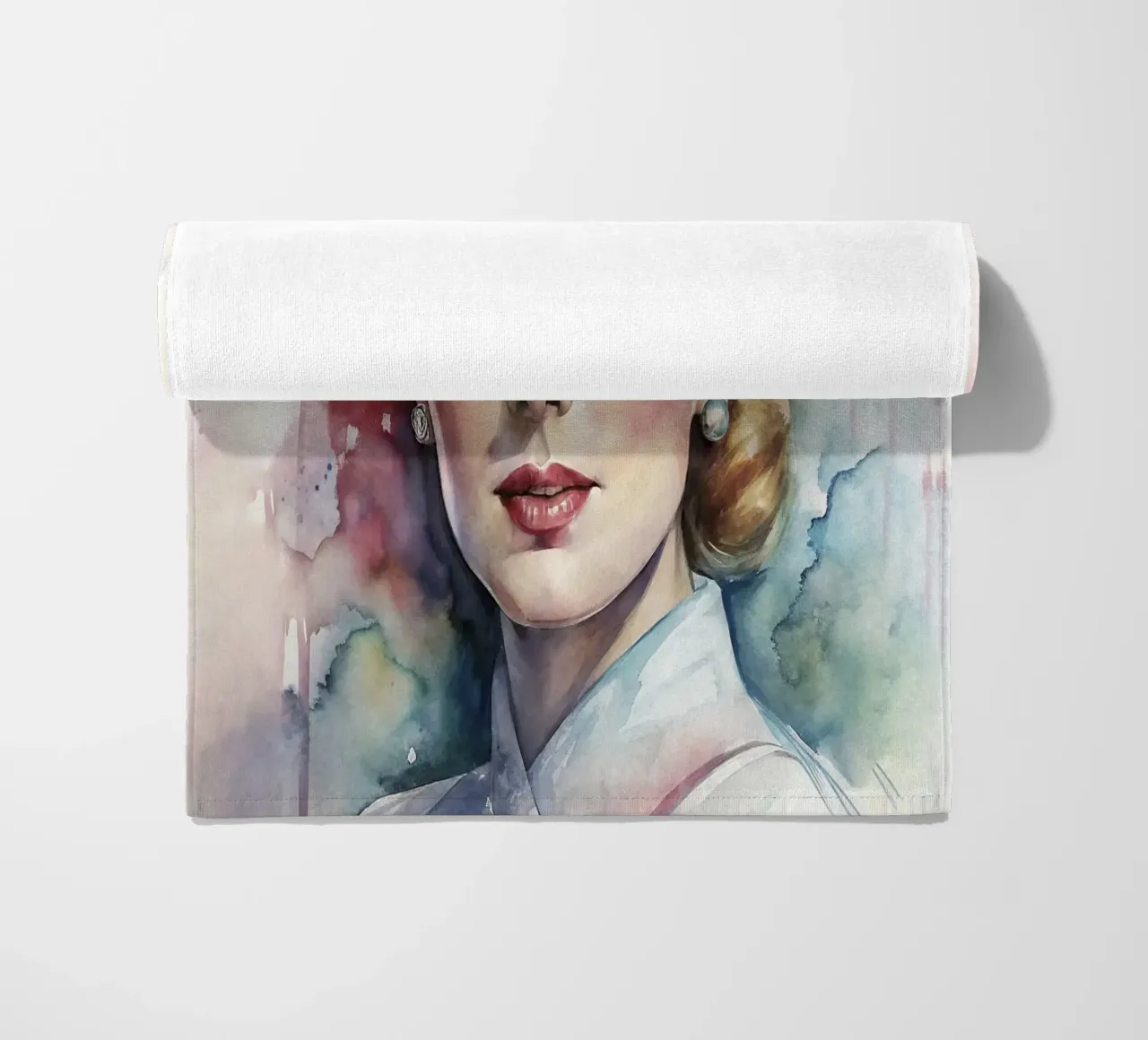 Grace Kelly in acquerello telo mare da 🎁 ARTVI-SHOP