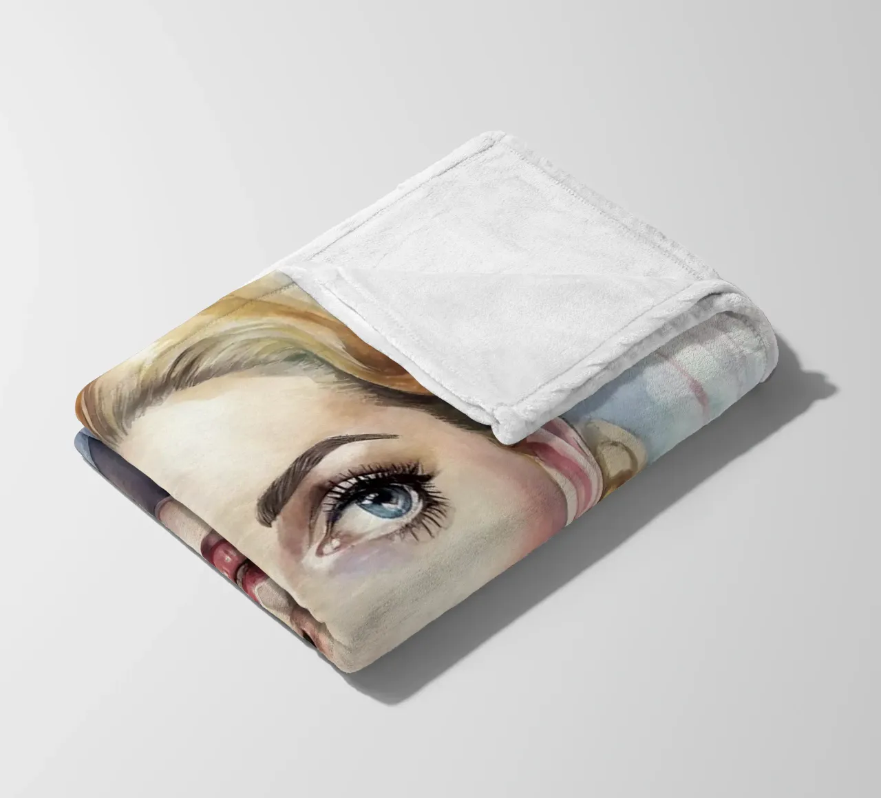 Grace Kelly in acquerello coperta in pile da 🎁 ARTVI-SHOP