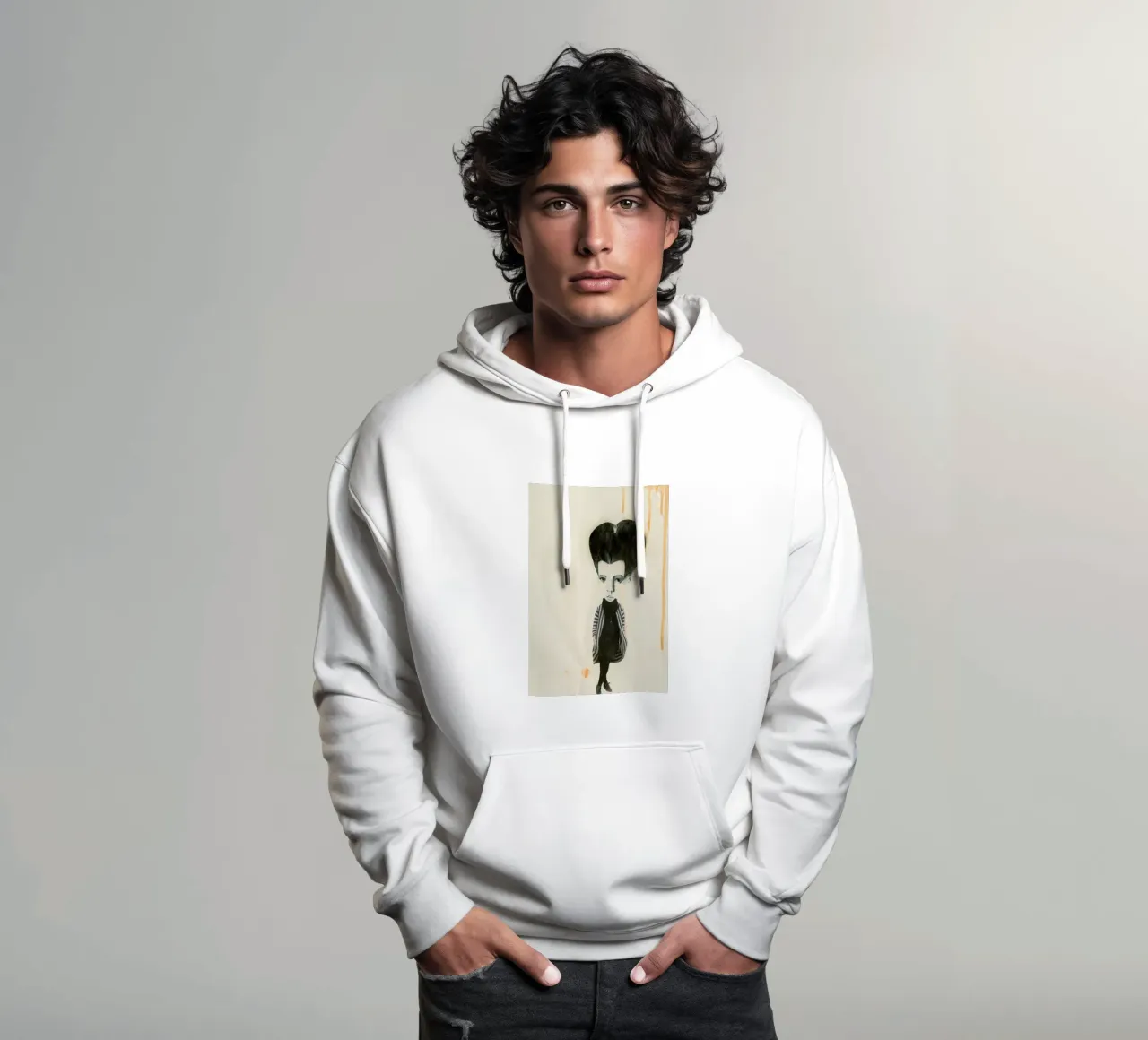 [ˈmandl̩|a͜uɡə] II hoodie van Julia Danckwerth