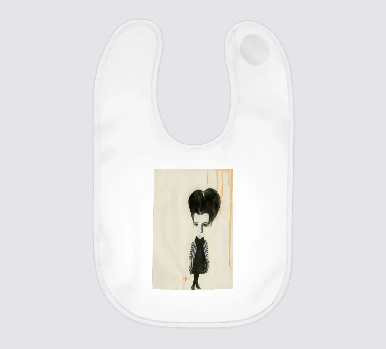 [ˈmandl̩|a͜uɡə] II baby bib by Julia Danckwerth