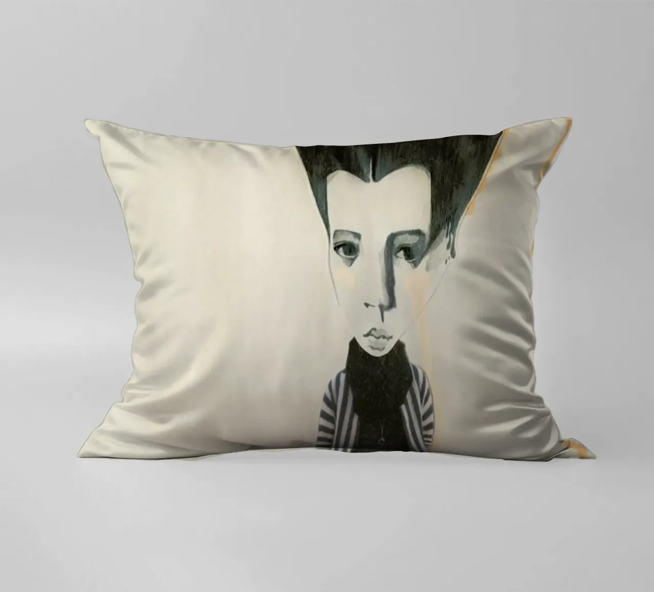 [ˈmandl̩|a͜uɡə] II decorative cushion by Julia Danckwerth