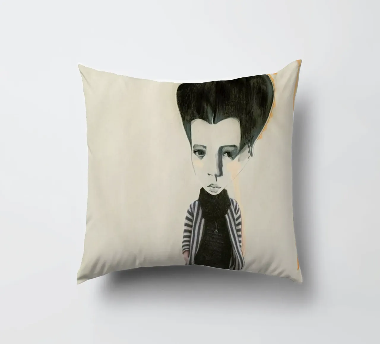 [ˈmandl̩|a͜uɡə] II decorative cushion by Julia Danckwerth