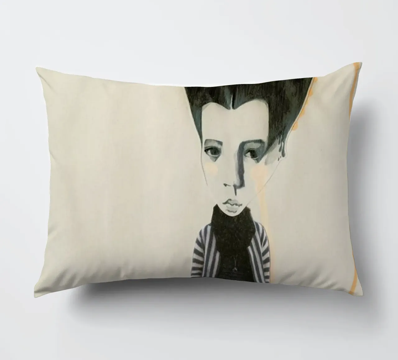 [ˈmandl̩|a͜uɡə] II decorative cushion by Julia Danckwerth