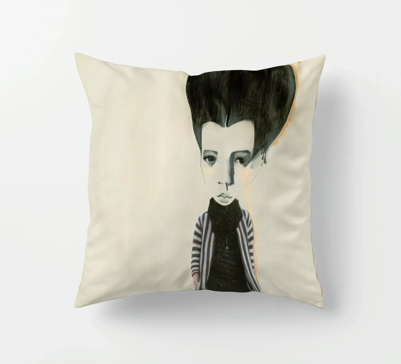 [ˈmandl̩|a͜uɡə] II decorative cushion by Julia Danckwerth