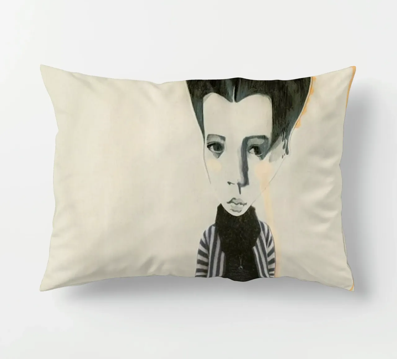[ˈmandl̩|a͜uɡə] II decorative cushion by Julia Danckwerth