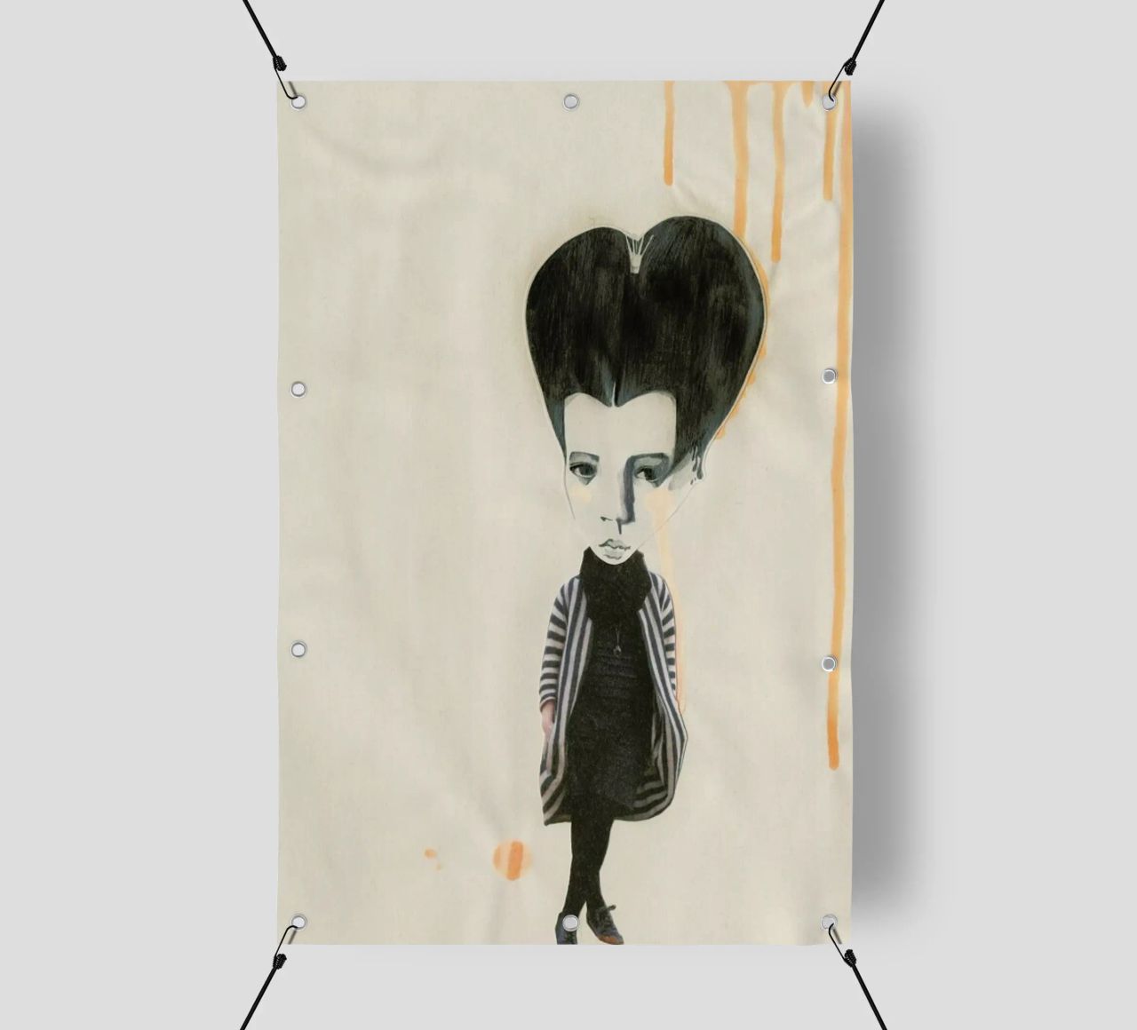[ˈmandl̩|a͜uɡə] II telo in pvc da Julia Danckwerth