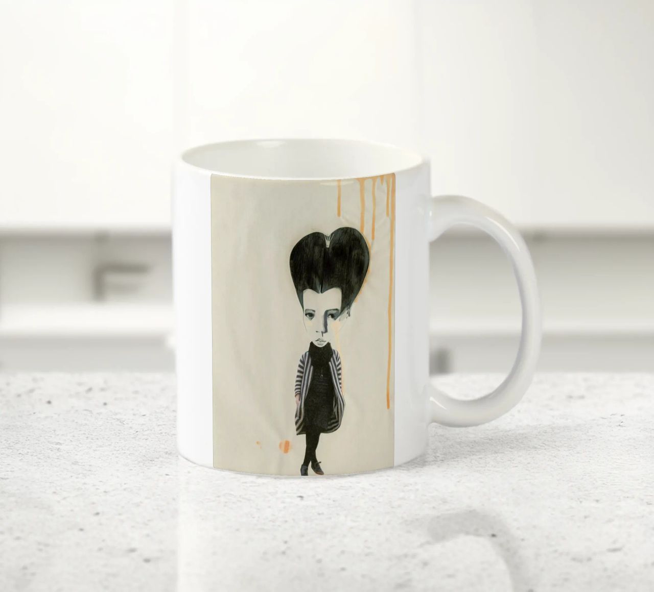 [ˈmandl̩|a͜uɡə] II tazza in ceramica da Julia Danckwerth