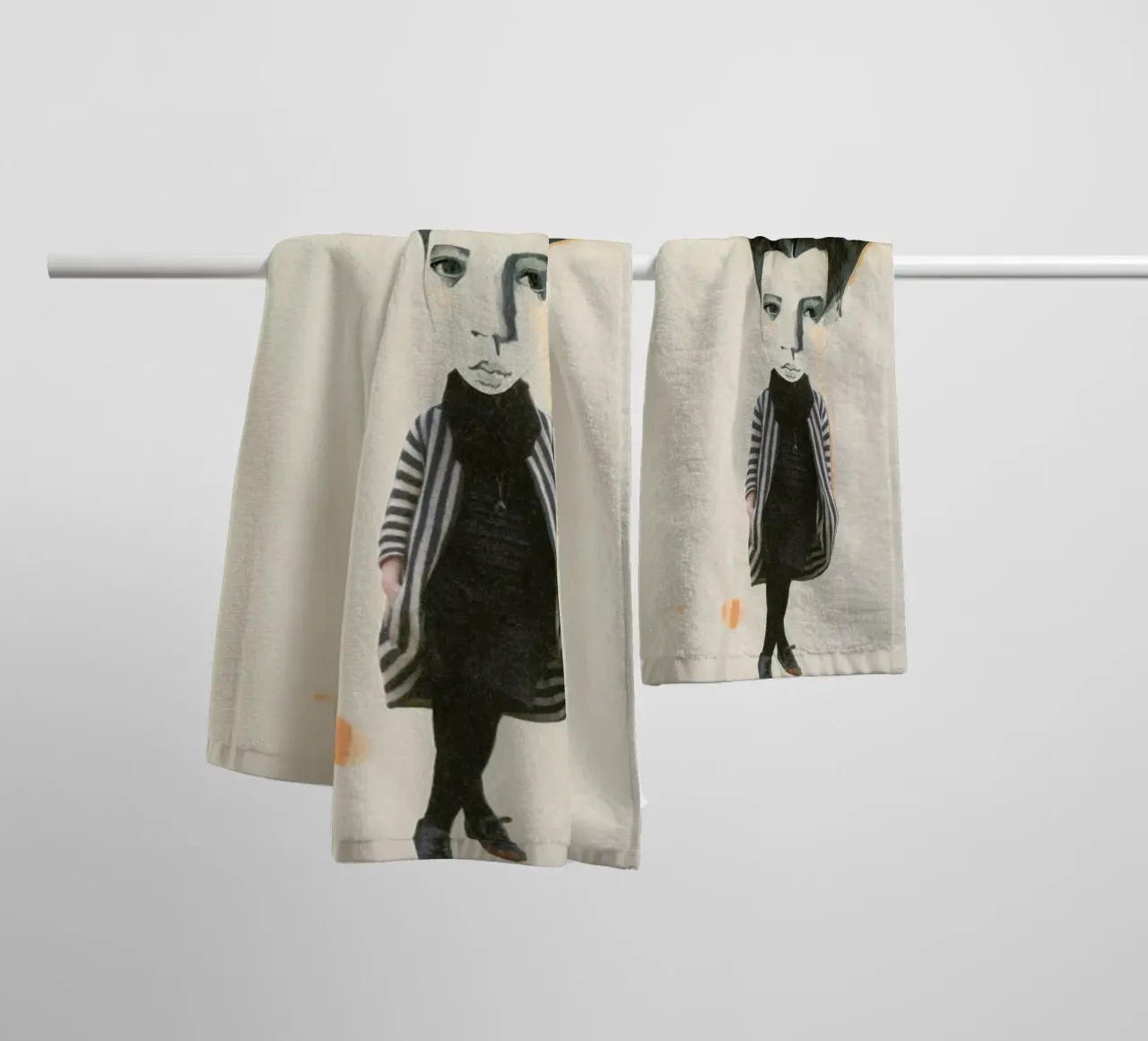 [ˈmandl̩|a͜uɡə] II toalla de baño de Julia Danckwerth