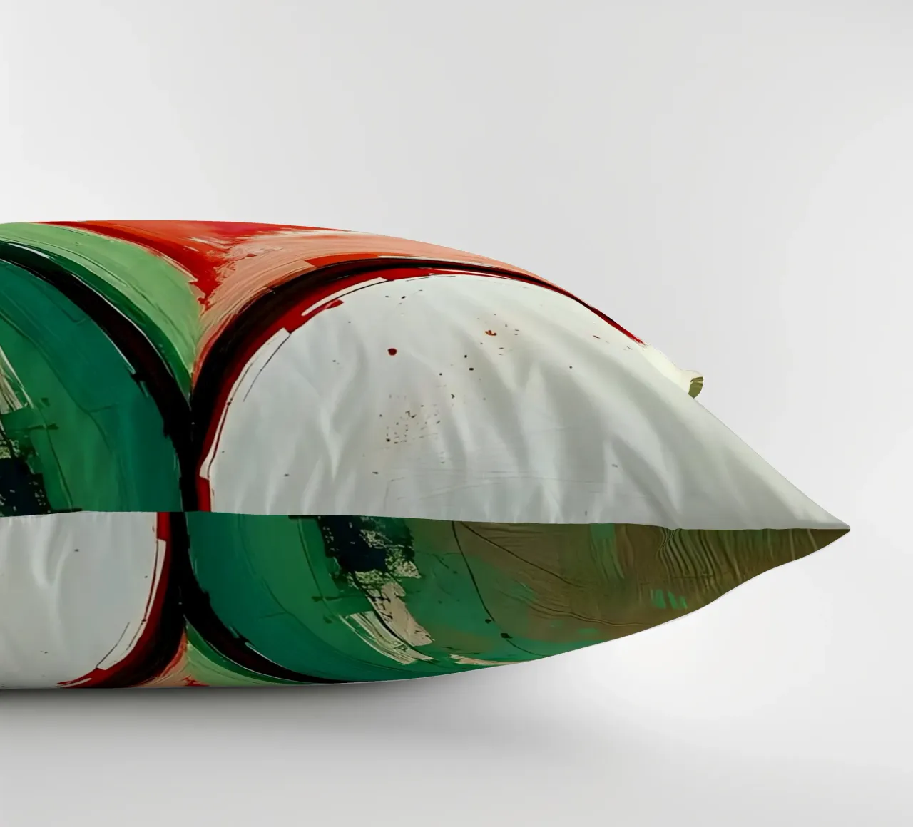 cuore_verde_rosso_2 cuscino da Pink- und LoveArt by LK