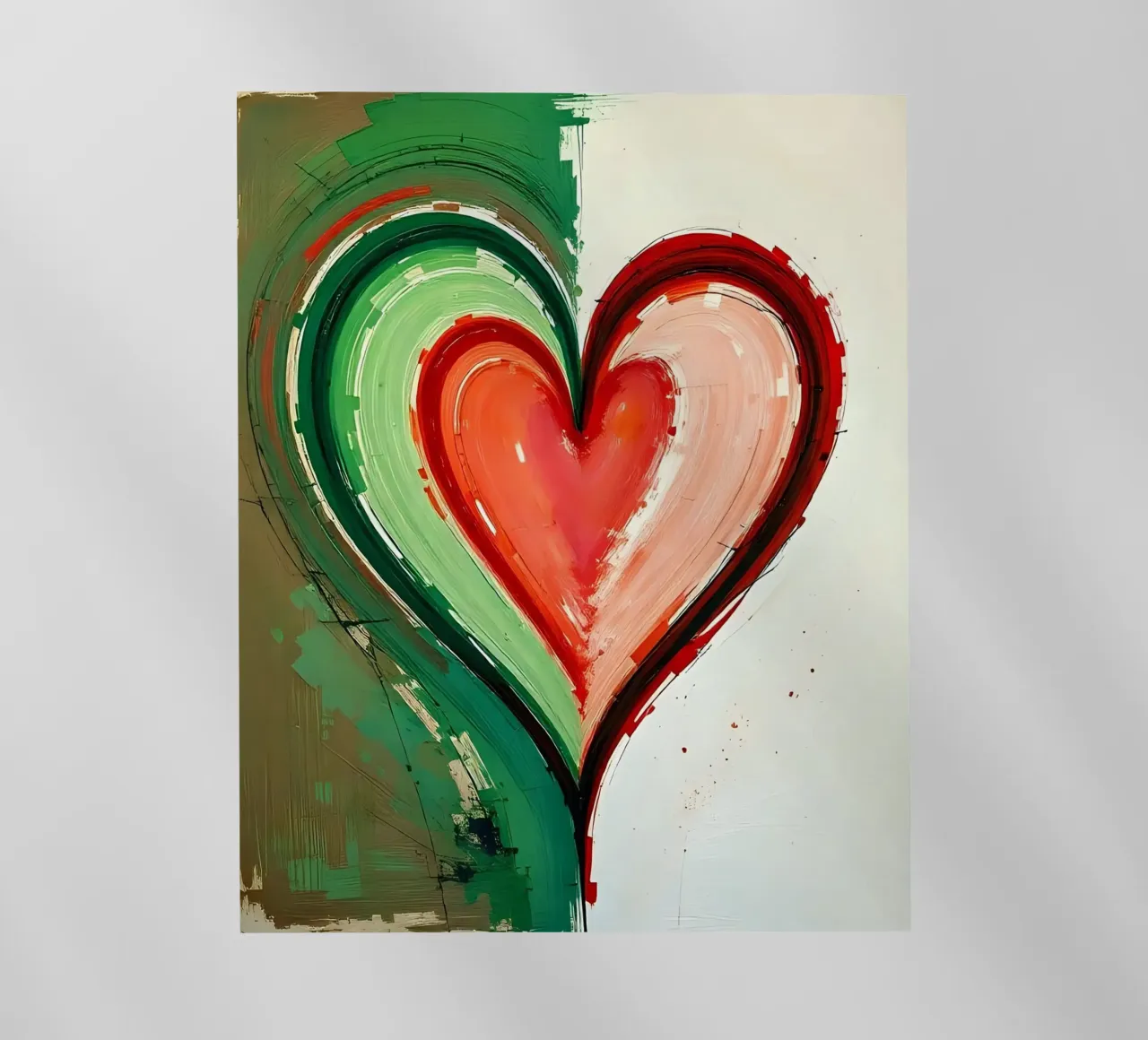 cuore_verde_rosso_2 pellicola backlit da Pink- und LoveArt by LK