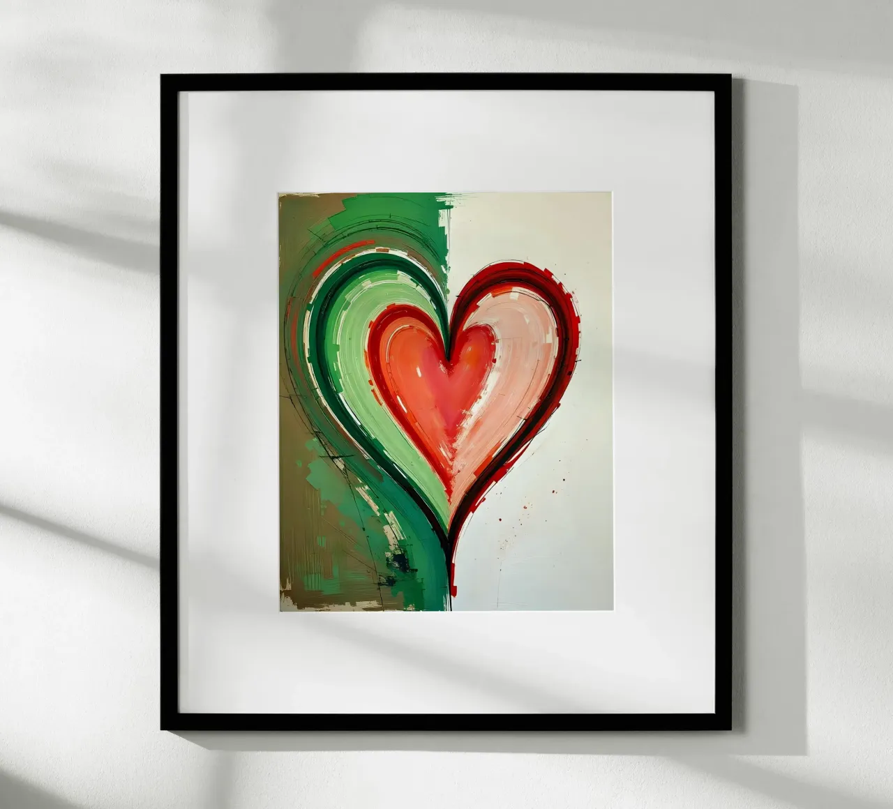 cuore_verde_rosso_2 carta hahnemühle da Pink- und LoveArt by LK