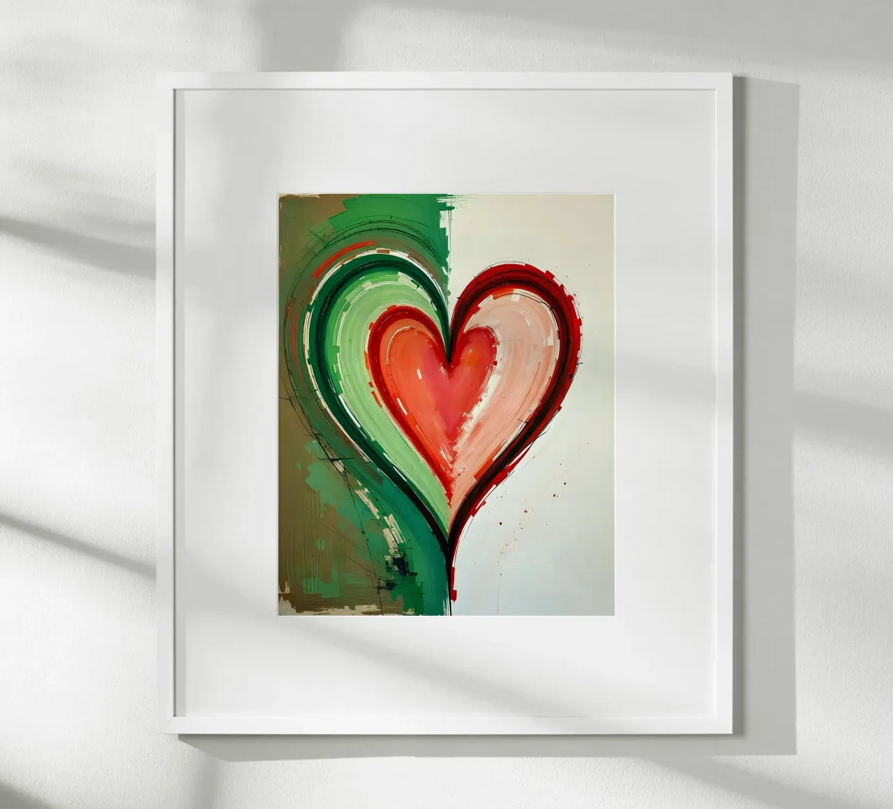 cuore_verde_rosso_2 carta hahnemühle da Pink- und LoveArt by LK