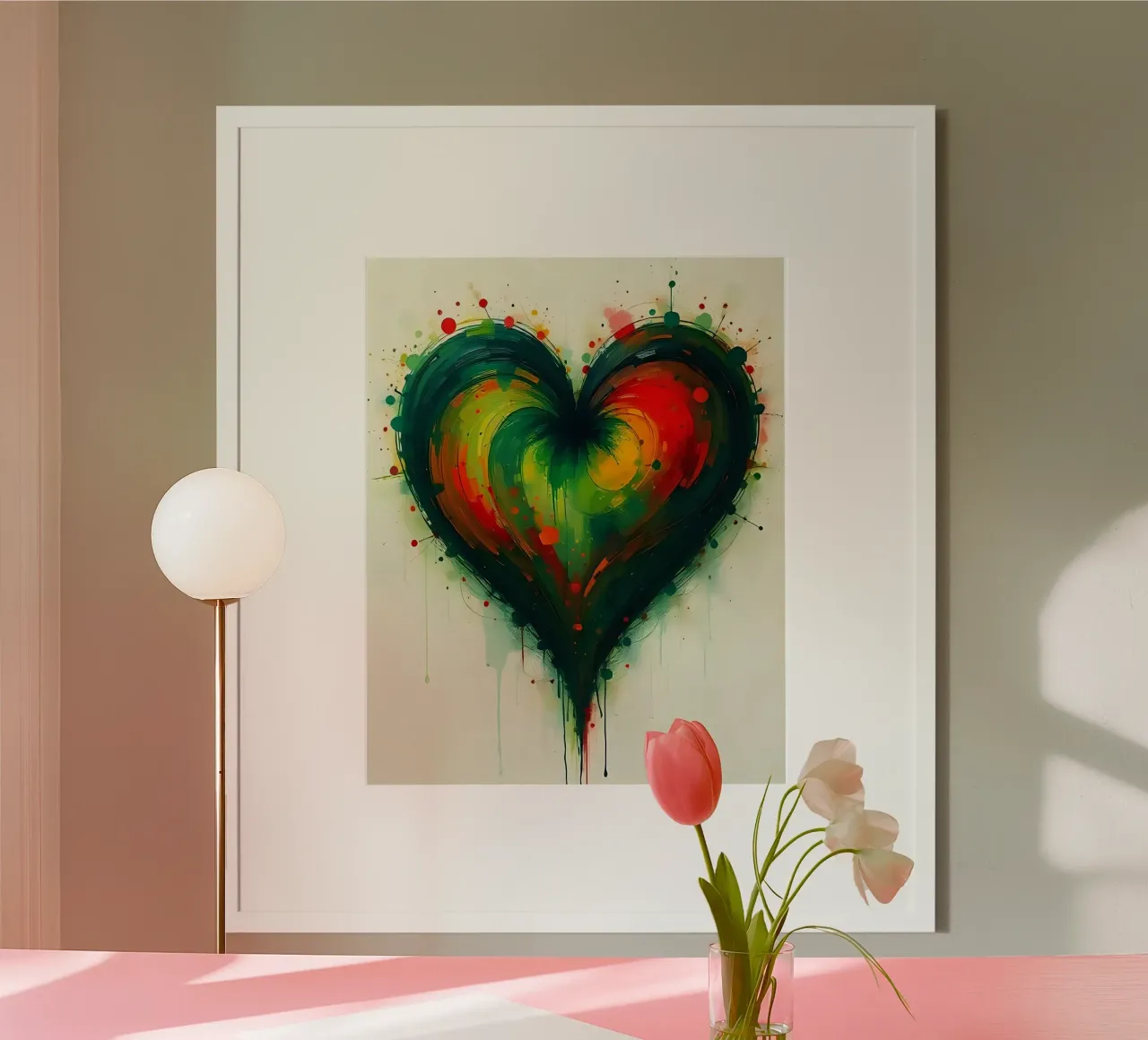 cuore_verde_rosso_3 carta hahnemühle da Pink- und LoveArt by LK