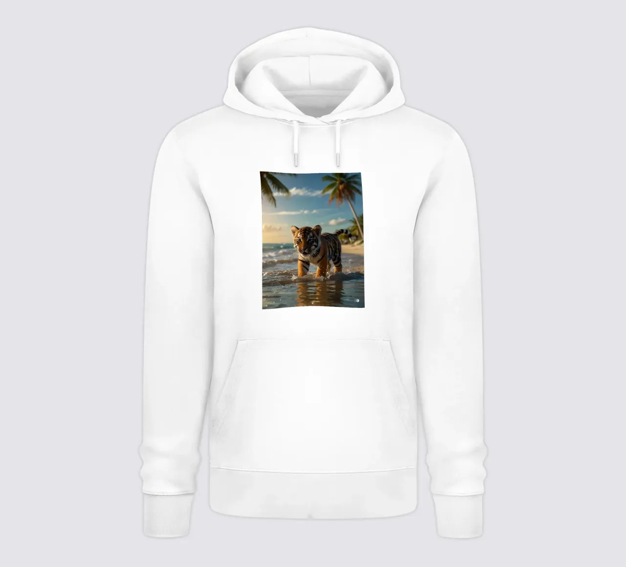 Spiaggia della tigre felpa con cappuccio da LM2KONE