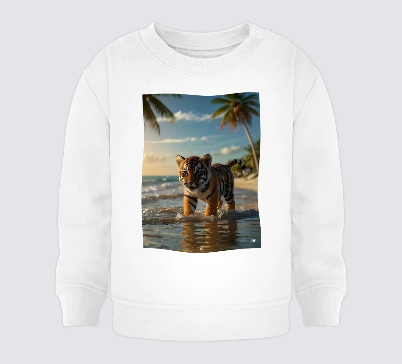 Spiaggia della tigre felpa neonato da LM2KONE