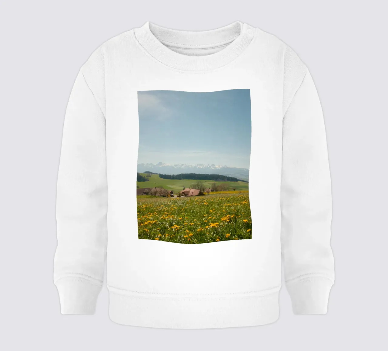 Spring Blossoms and Alpine Dreams felpa neonato da FujiSwiss