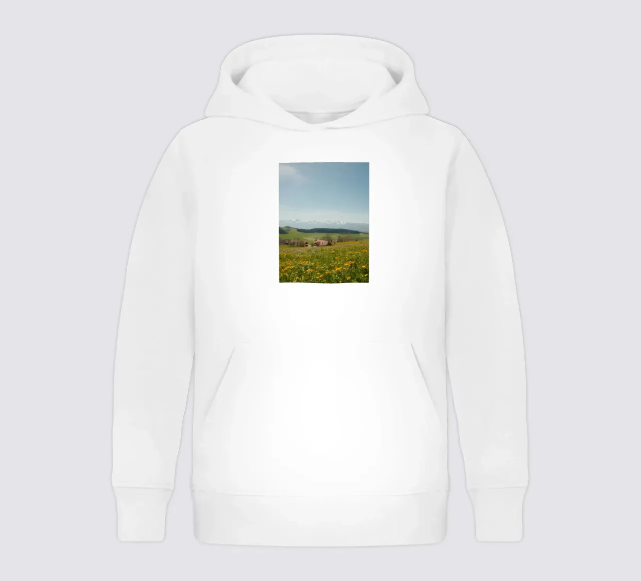 Spring Blossoms and Alpine Dreams felpa bambino con cappuccio da FujiSwiss
