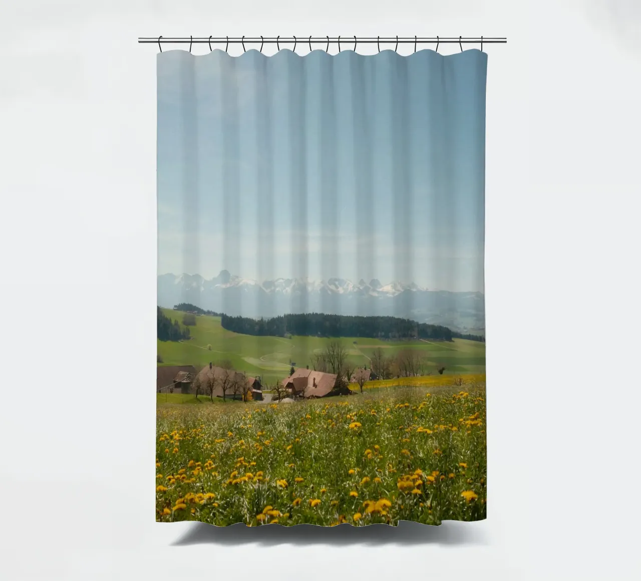 Spring Blossoms and Alpine Dreams tenda da doccia da FujiSwiss