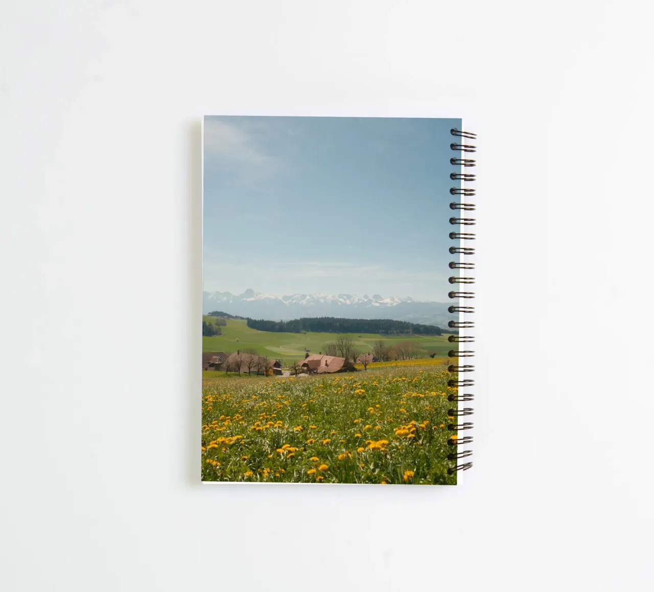 Spring Blossoms and Alpine Dreams carnet à spirale de FujiSwiss