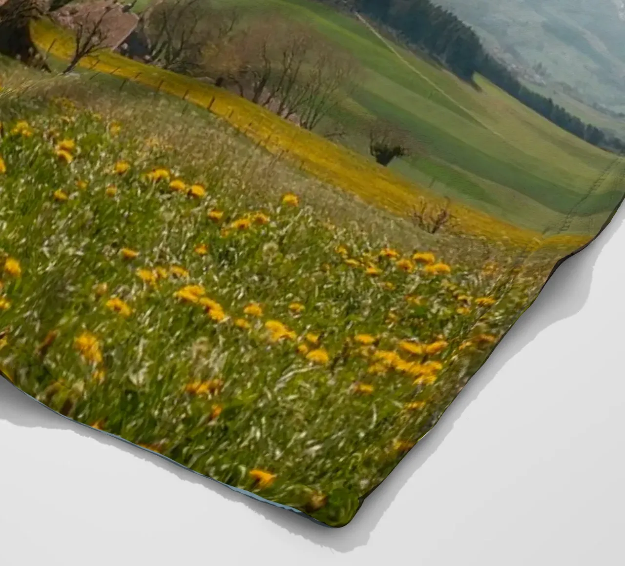 Spring Blossoms and Alpine Dreams coperta in pile da FujiSwiss