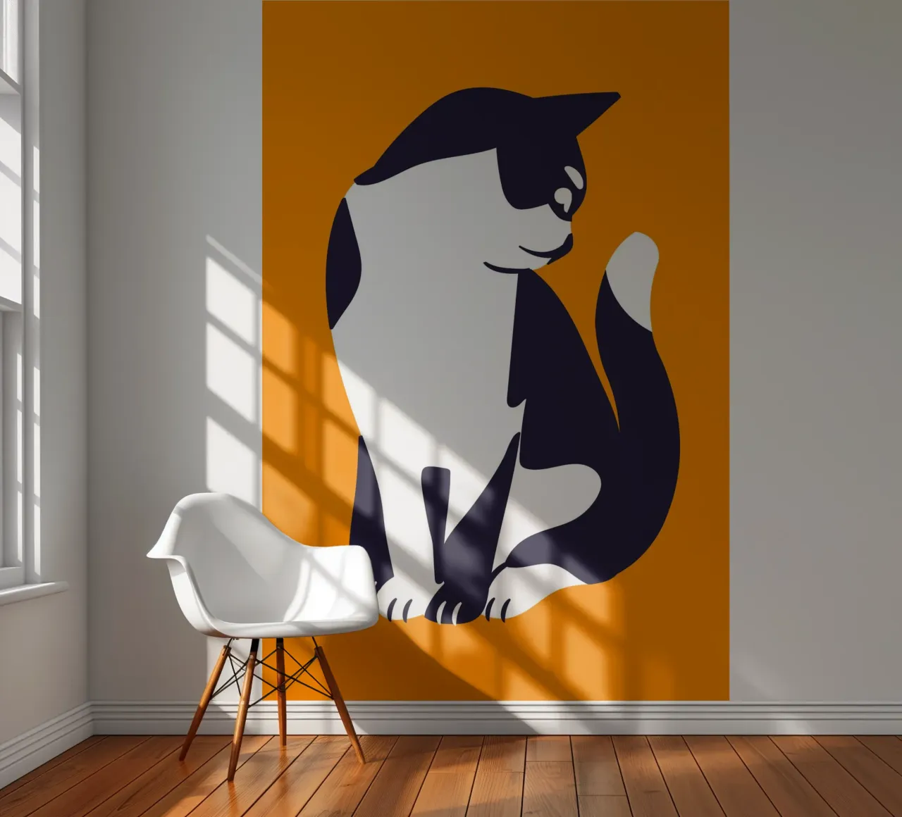 tuxedo kitty Fototapete von Mariery Young