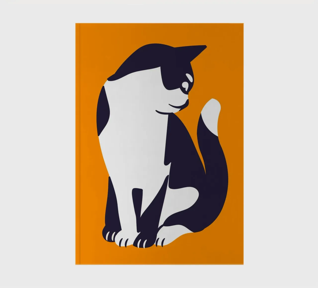 tuxedo kitty notebook by Mariery Young