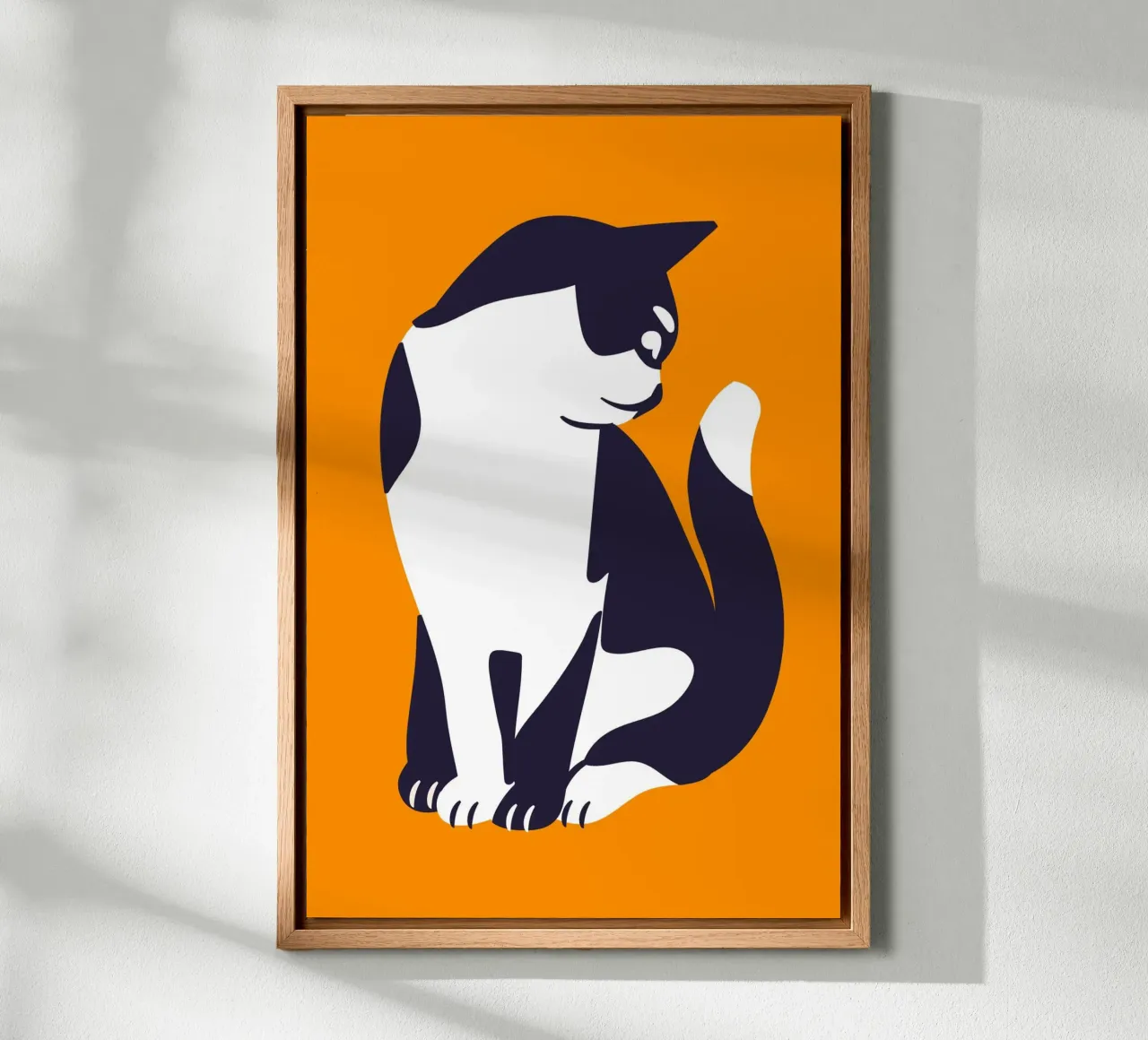 tuxedo kitty canvas van Mariery Young