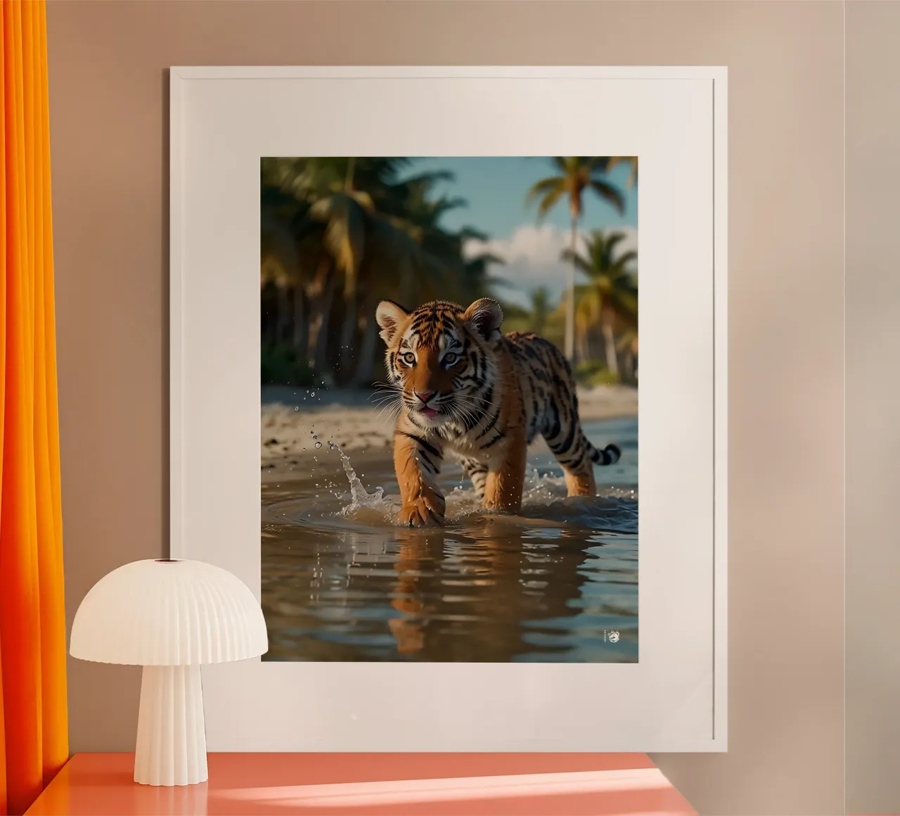 Spiaggia della Tigre del Mare poster da LM2KONE