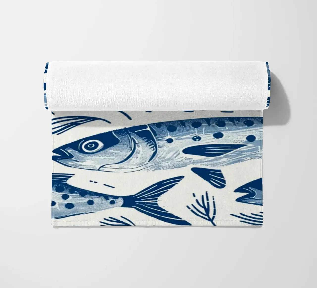 The Sardines beach towel by Sunflower Soul Studio