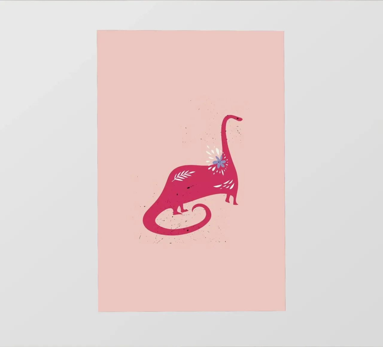 Pink Dinosaur pellicola backlit da Little Flourishes