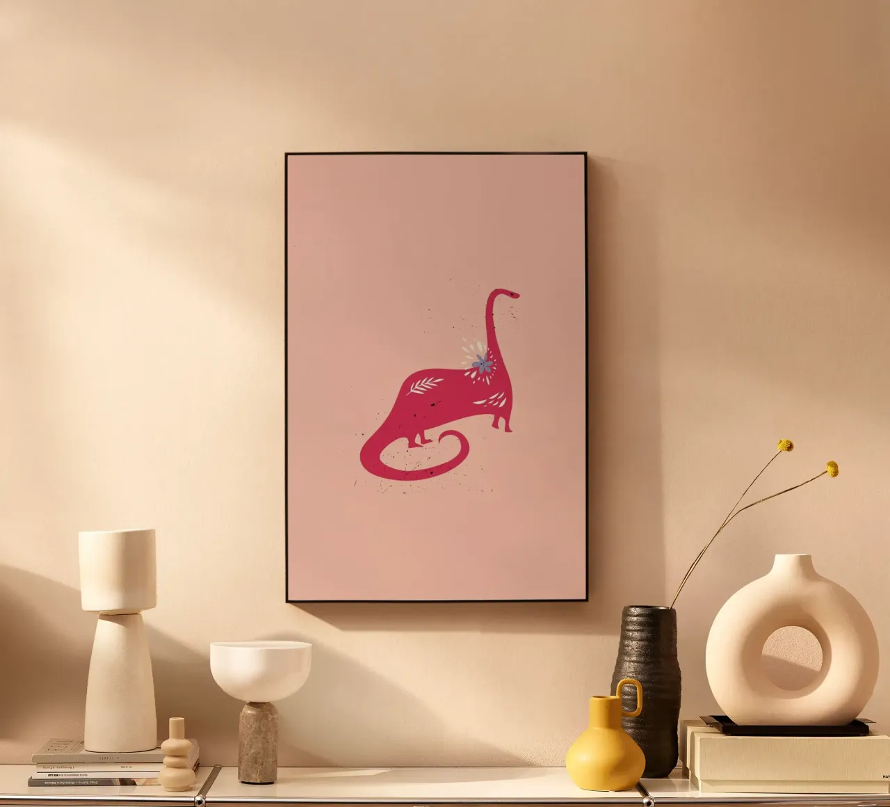 Pink Dinosaur plexiglass da Little Flourishes