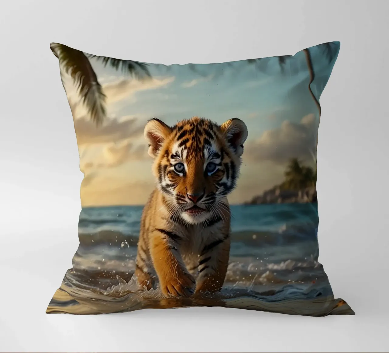 Spiaggia della Tigre dell'Oceano cuscino da LM2KONE
