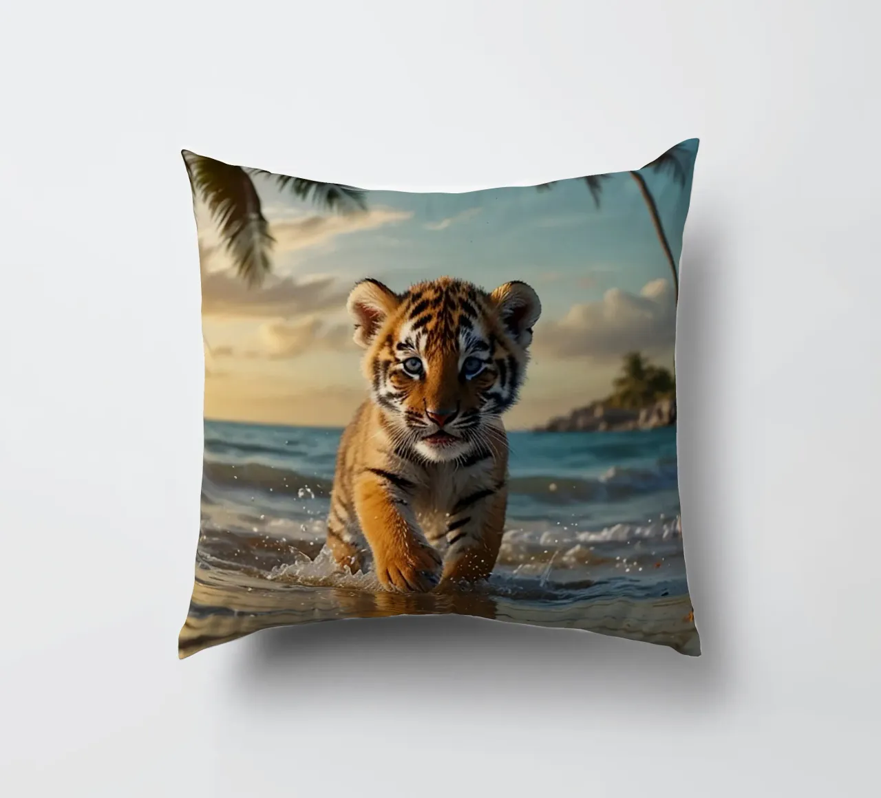 Spiaggia della Tigre dell'Oceano cuscino da LM2KONE
