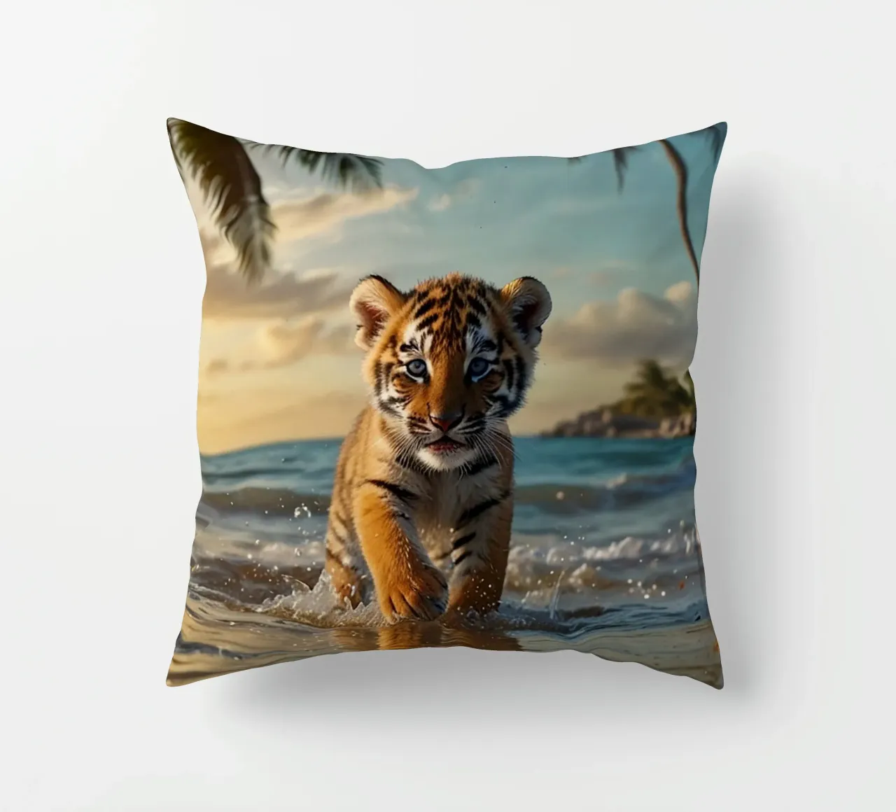 Spiaggia della Tigre dell'Oceano cuscino da LM2KONE