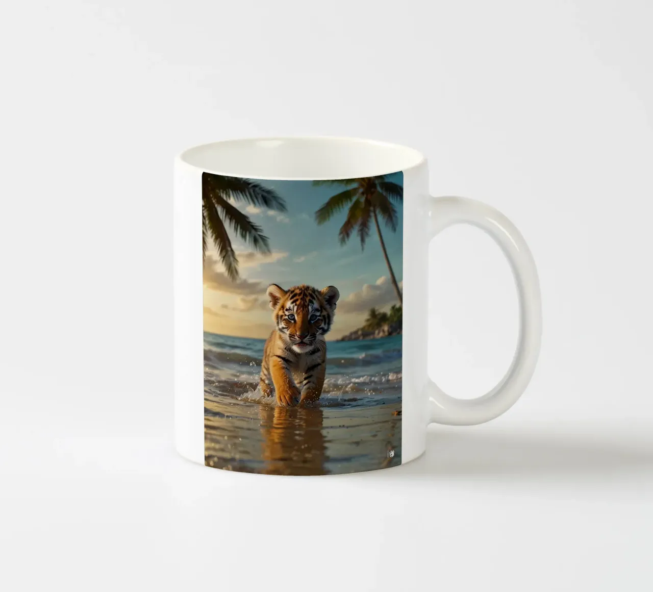 Spiaggia della Tigre dell'Oceano tazza in ceramica da LM2KONE