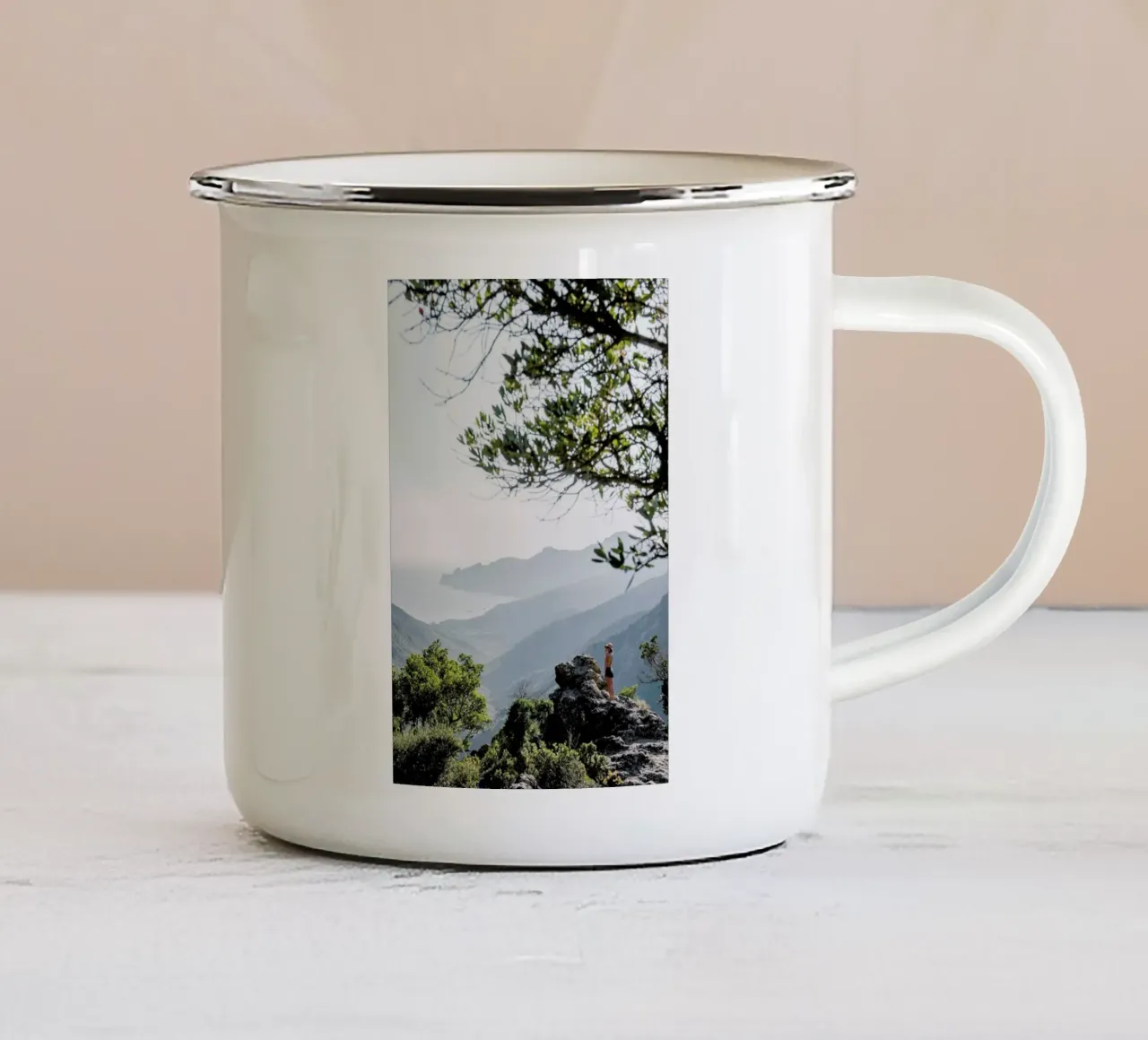 Korsika by Reisevergnügen tazza in smalto da Reisevergnügen