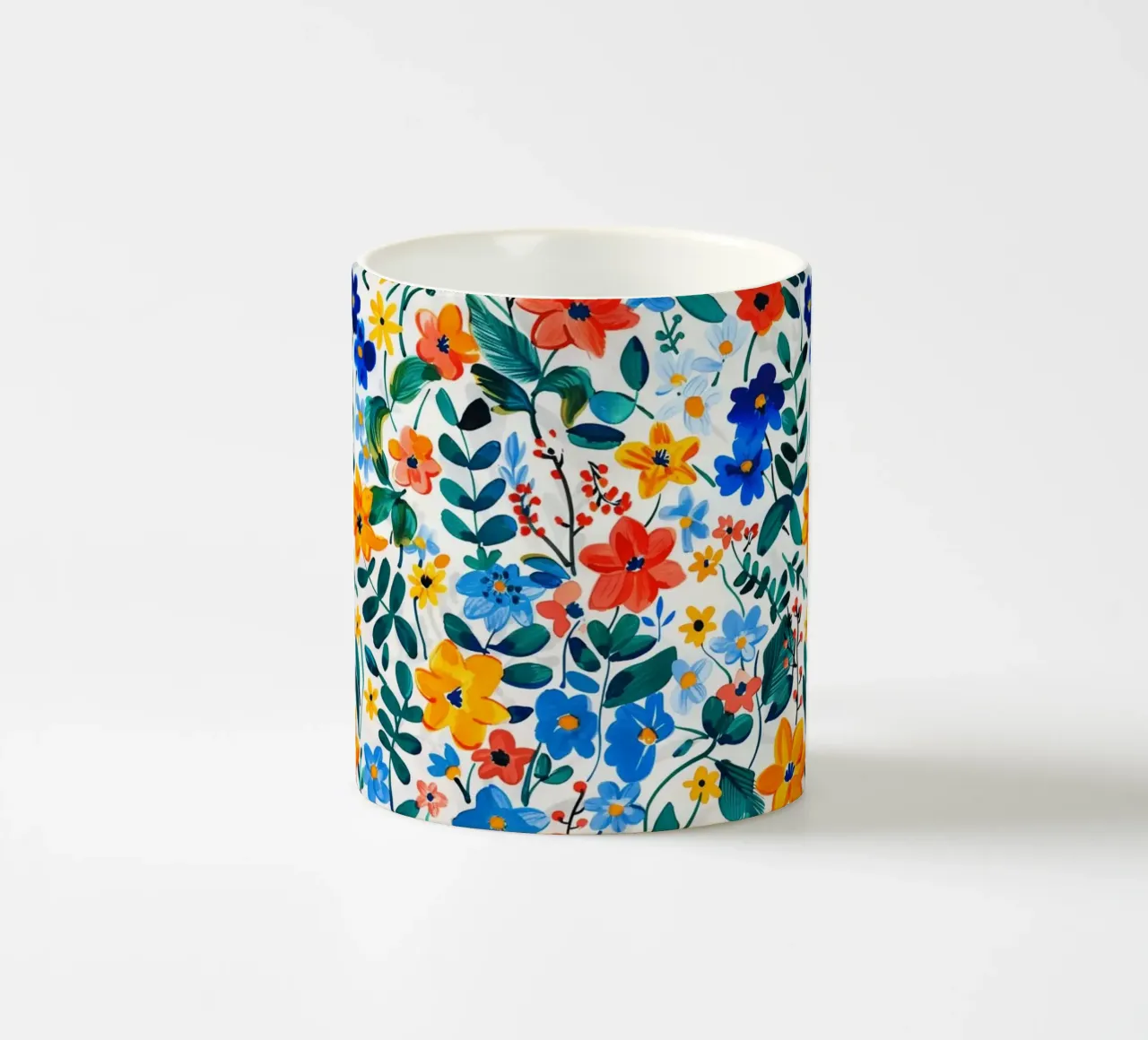 Happy Florals tazza in ceramica da Sunflower Soul Studio