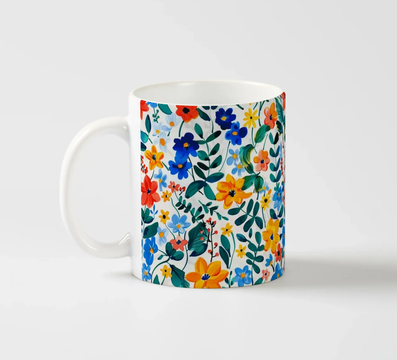Happy Florals tazza in ceramica da Sunflower Soul Studio